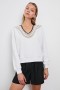 Women Sava Sweatshirt Ivory With Crochet | Rails Tops