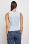 Women The Racer Tank Chambray Blue Stripe | Rails Tops