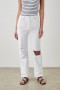 Women Topanga Straight Salt White Distress | Rails Denim