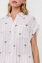 Women Whitney Shirt Pink Palm Stripe | Rails Tops