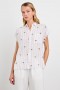Women Whitney Shirt Pink Palm Stripe | Rails Tops