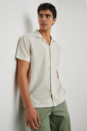 Men Amalfi Shirt Painted Tile Khaki | Rails Shirts