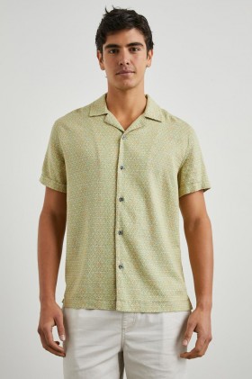 Men Amalfi Shirt Painted Tile Matcha | Rails Shirts