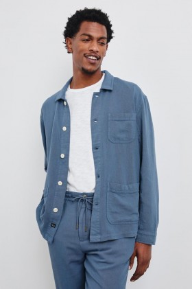 Men Ambrose Jacket Washed Blue | Rails Jackets & Coats