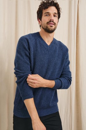 Men Ansel Sweater Blue Melange | Rails Sweaters
