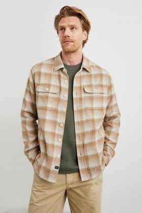 Men Berkshire Shirt Jacket Sienna Sunset | Rails Jackets & Coats