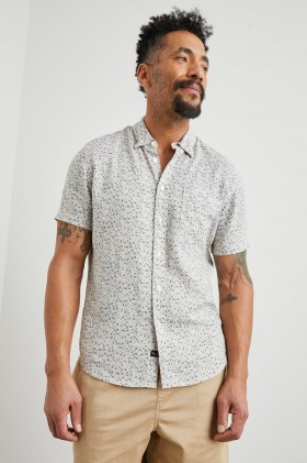 Men Carson Shirt Spring Blossom Parchment | Rails Shirts