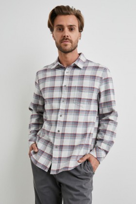 Men Forrest Shirt Moab Sky Melange | Rails Shirts