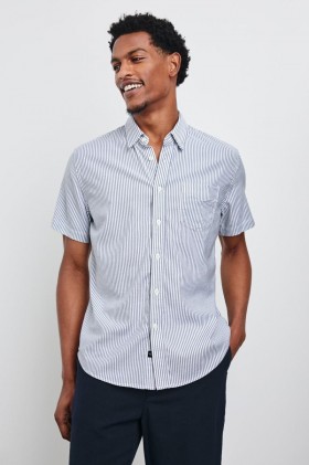 Men Kieren Shirt Blue White Stripe | Rails Shirts