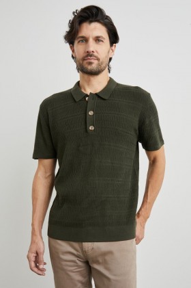Men Nathan Polo Shirt Ancient Olive | Rails T-Shirts & Polos