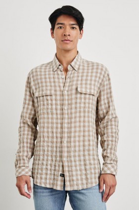 Men Powell Shirt Tumbleweed Dune | Rails Shirts
