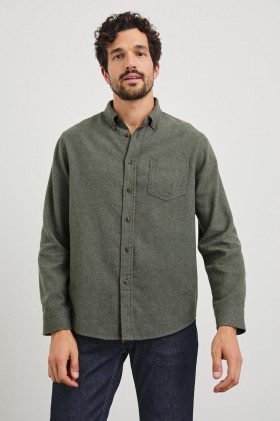 Men Runson Shirt Hunter Green | Rails Shirts