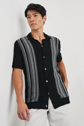 Men Silas Shirt Raven Multi | Rails Shirts