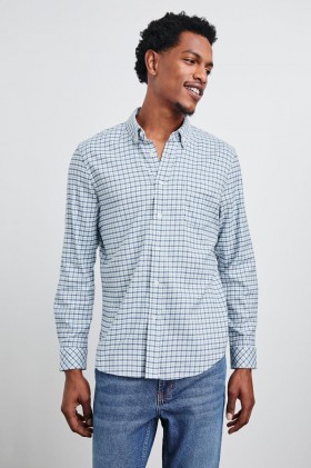 Men Vance Shirt Stellar Navy Check | Rails Shirts