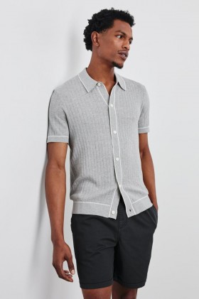 Men Vernon Shirt Grey Melange | Rails Shirts