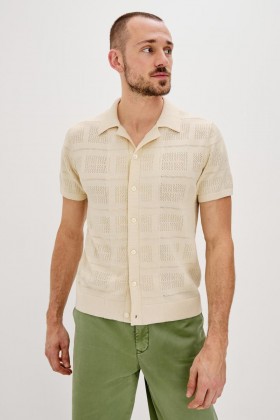 Men Yates Shirt Cream | Rails Shirts