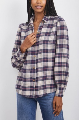 Women Angelica Shirt Almond Pink Navy | Rails Tops