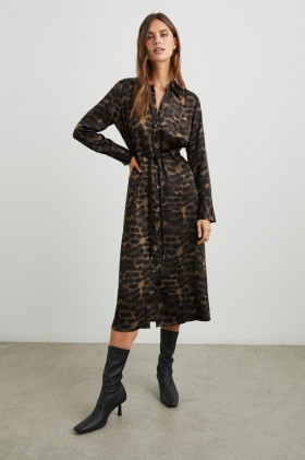 Women Anina Dress Umber Leopard | Rails Dresses & Rompers