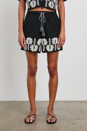 Women Armanda Short Black Ivory Palm Trees | Rails Pants & Shorts
