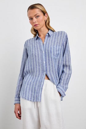 Women Charli Shirt Lake View Stripe | Rails Tops