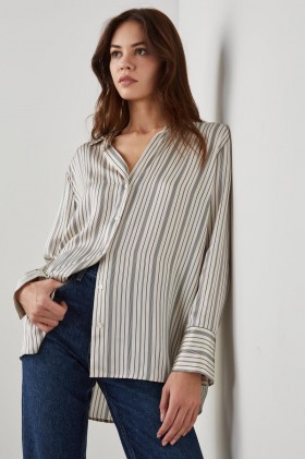 Women Dorian Shirt Providence Stripe | Rails Tops