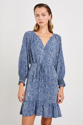 Women Eliza Dress Navy Python | Rails Dresses & Rompers