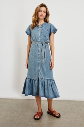 Women Kahlo Dress Mid Blue | Rails Dresses & Rompers