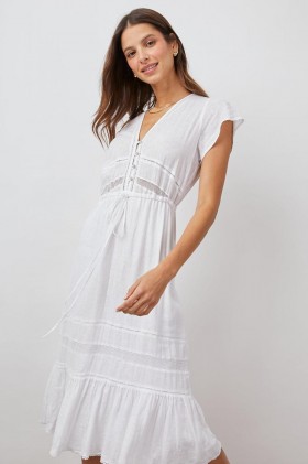 Women Kiki Dress White Lace Detail | Rails Dresses & Rompers