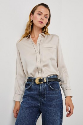 Women Oak Shirt Moonbeam | Rails Tops