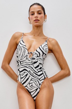 Women Rails X Lspace Piper One Piece Swimsuit Playa Blanca | Swimwear