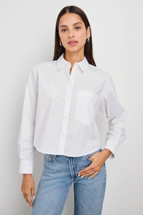 Women Ramy Shirt White | Rails Tops