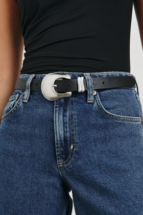Women Rodeo Belt Black Silver | Rails