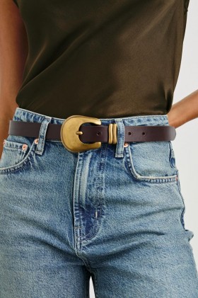Women Rodeo Belt Brown Gold | Rails