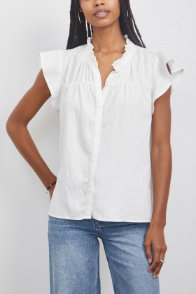 Women Ruthie Top White | Rails Tops