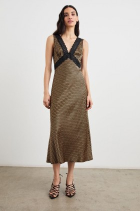 Women Simona Dress Gold Houndstooth | Rails Dresses & Rompers
