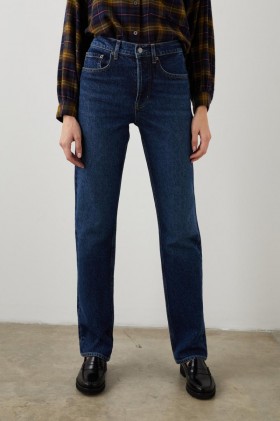 Women Topanga Straight Collegiate Blue | Rails Denim