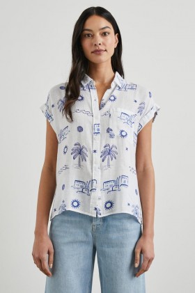 Women Whitney Shirt Mykonos | Rails Tops