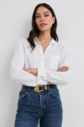 Women Wren Shirt White | Rails Tops