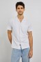  Camisa masculina Flint branca | Camisas Rails