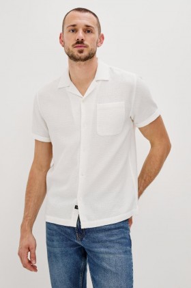  Camisa Haney Branca Masculina | Camisas Rails