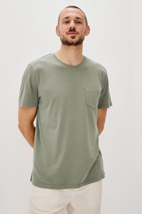  Camiseta masculina Johnny, cor verde-oliva | Camisetas e polos Rails