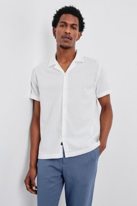  Camisa masculina Sinclair branca | Camisas Rails