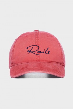  Boné de beisebol feminino vermelho lavado, perfeito para comemorar aniversário | Rails