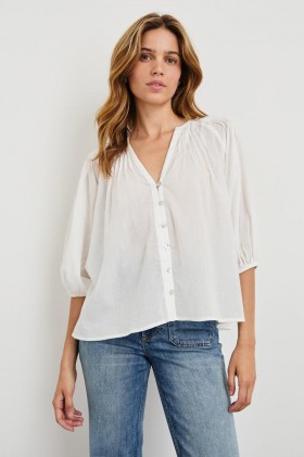 Blusa Cassat Feminina Branca | Tops Rails