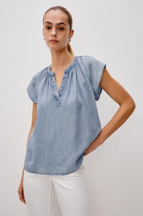  Blusa feminina Maribel Cloud Wash | Rails Tops