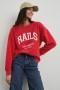  Felpa da donna per l'anniversario, rosso lavato | Rails Sweaters