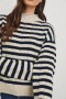  Maglione da donna Corrine Oat Navy Stripes | Rails Sweaters