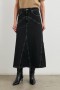 Gonna Del Rey da donna, colore nero sabbia | Rails Denim