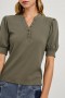  Top gioiello da donna color oliva lavato | Rails Tops