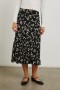  Gonna Rosetta da donna Noir Floral | Gonne Rails